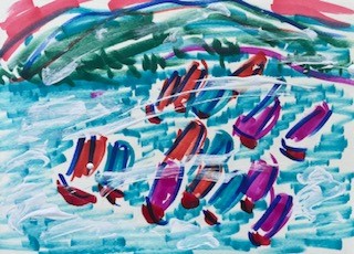 Les petits voiliers du lac Memphré